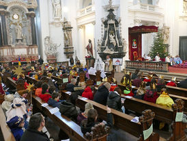 Diözesale Aussendung der Sternsinger im Hohen Dom zu Fulda (Foto:Karl-Franz Thiede)